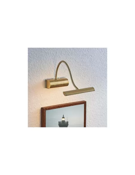 Slv 146573 8W antique brass picture light